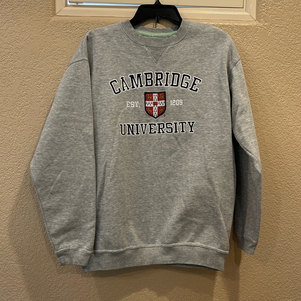 Vintage Cambridge University Gray Sweatshirt